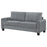 Davis Upholstered Rolled Arm Loveseat Grey