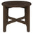 Cota Round Solid Wood End Table Dark Brown