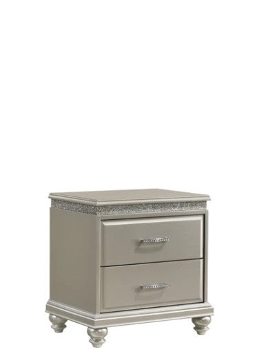 Valiant Champagne Silver Nightstand