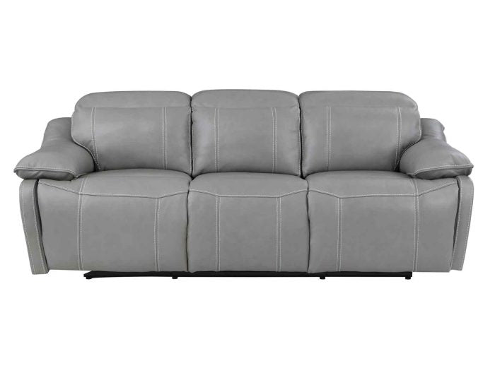 Alpine Dual-Power Leather Reclining Sofa