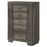 Janine 5-drawer Chest Grey