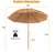 8 Feet Patio Thatched Tiki Umbrella Hawaiian Hula Beach Umbrella