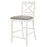 Hollis X-Back Counter Height Dining Chairs White and Grey (Set of 2)