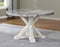 Canova Gray Marble Round Dining Set