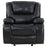 Camila Upholstered Glider Recliner Chair Black