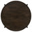 Cota Round Solid Wood Coffee Table Dark Brown