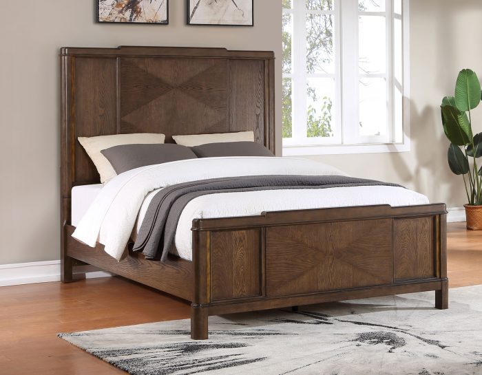 Milan 4-Piece Queen Bedroom Set (Queen Bed, Nightstand, Dresser/Mirror)