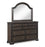 Duke Grayish Brown Dresser Mirror