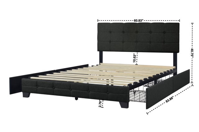 HH990 Platform Bed - Full, Queen, King