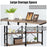 3 Tier 47 Inch Console Metal Frame Sofa Table