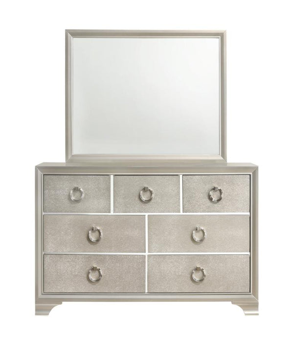 Salford 7-drawer Dresser Metallic Sterling