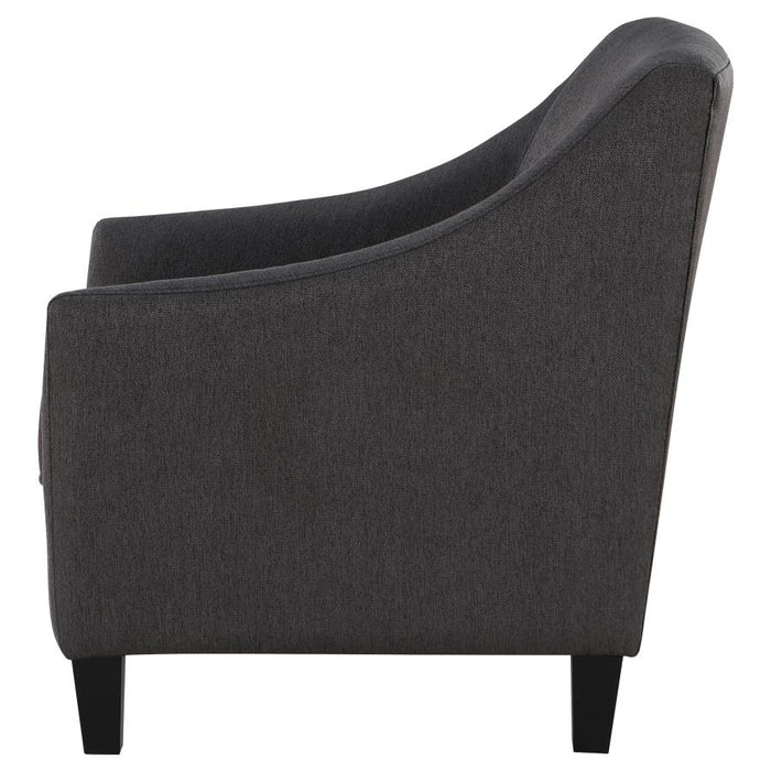 Liam Upholstered Sloped Arm Accent Club Chair