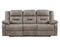 Abilene Manual Reclining Sofa with Drop-Down Console, Tan