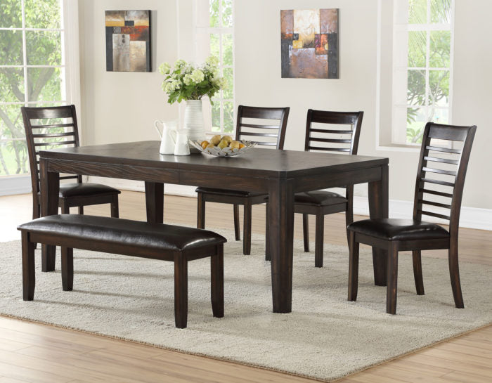 Ally 60-78 inch Dining Table w/18″ Leaf