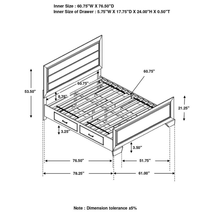 Kauffman Storage Bed Washed Taupe