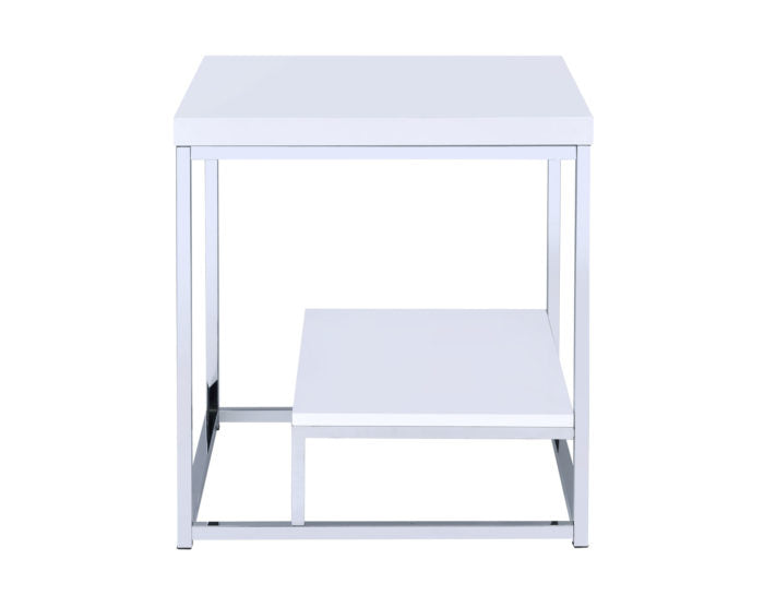 Lucia White 3-Piece Set (Cocktail & 2 End Tables)