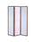 Katerina 3-Panel Folding Floor Screen White And Cherry