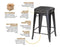 Hank 24″ Backless Counter Stool