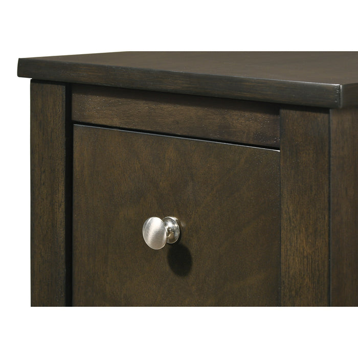 ISSAC CHAIRSIDE TABLE GREY WALNUT