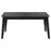 Crestmont Rectangular Dining Table with Faux Marble Top and 16" Self-Storing Extension Leaf Black