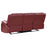 Camila 2-piece Upholstered Reclining Sofa Set Red