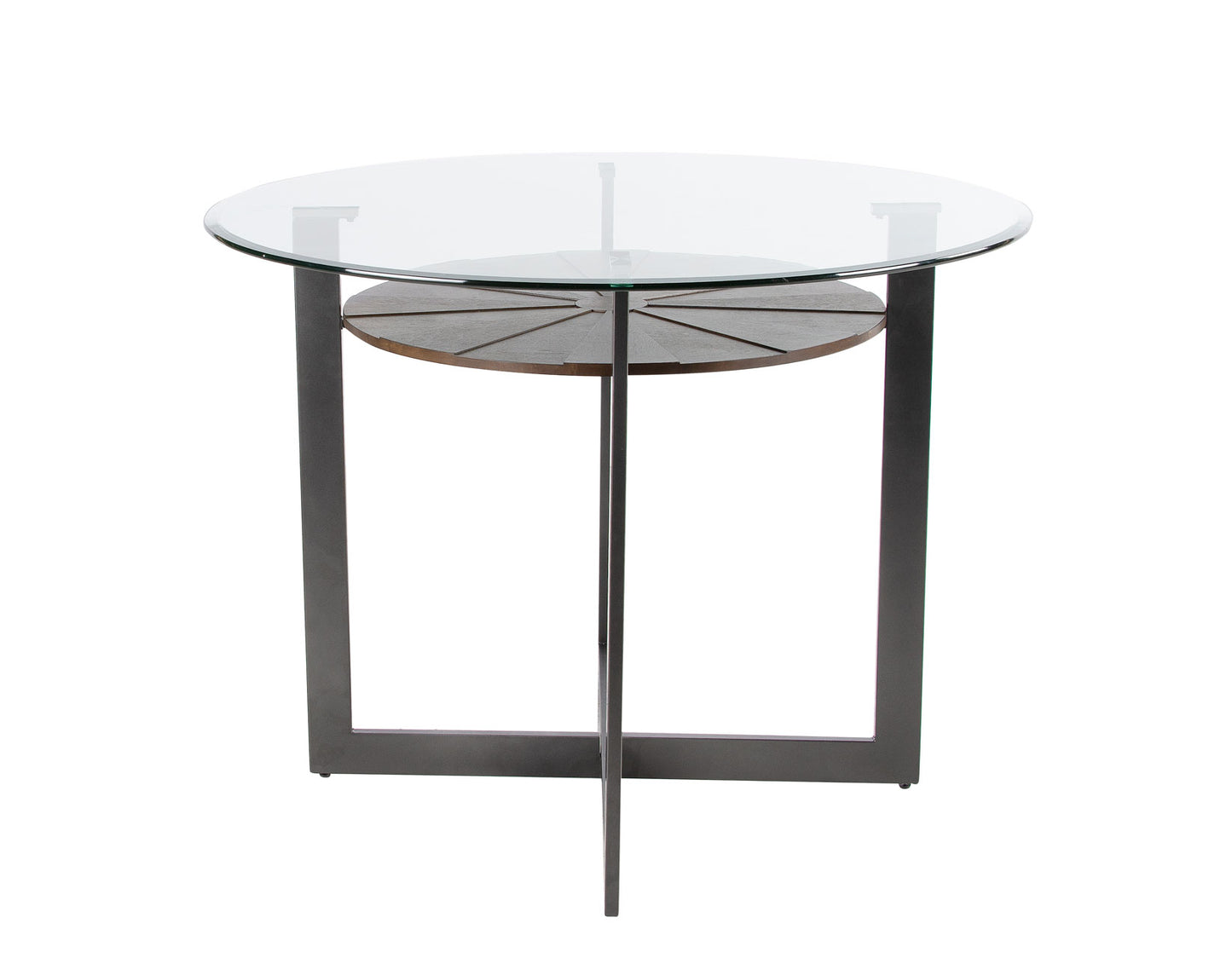 Olson 5 Piece Counter Set (Glass Counter Top Table & 4 Counter Chairs)