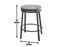 Portland 24″ Backless Counter Stool, Swivel