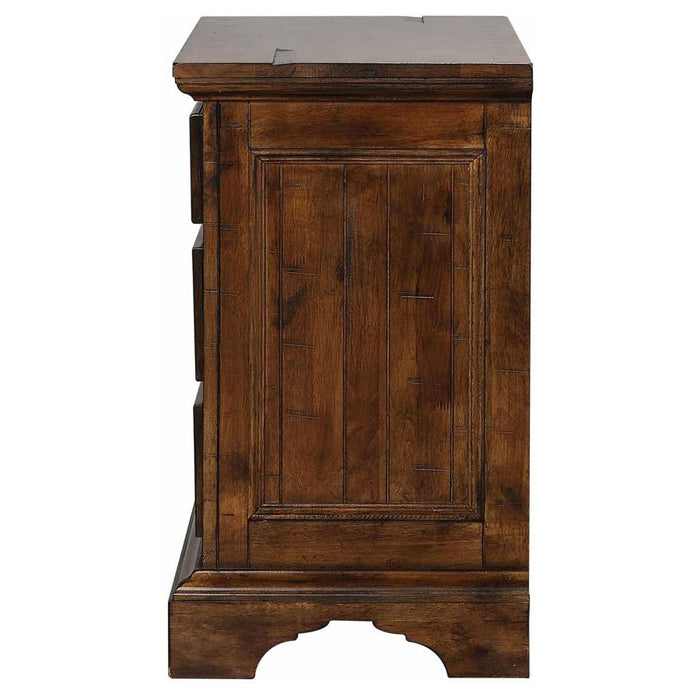 Elk Grove 3-drawer Nightstand Vintage Bourbon