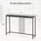 47 Inch Console Table Narrow Entryway Table with Faux Marble Tabletop