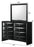 Fallon Black LED Storage Platform Bedroom Set