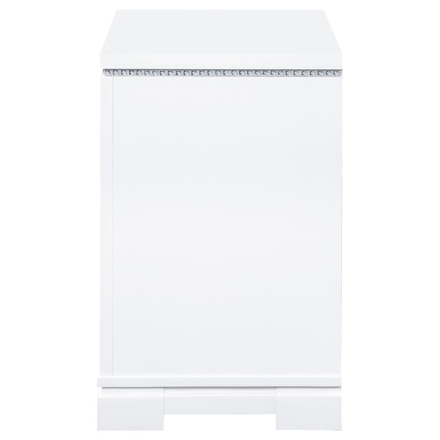 Eleanor Rectangular 2-drawer Nightstand White