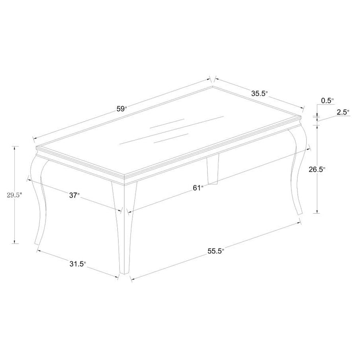 Carone 5-Piece Dining Room Set