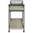 Ventura 2-Tier Bar Cart With Storage Drawer Grey Driftwood