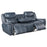 Sloane 2-piece Upholstered Motion Reclining Sofa Set Blue