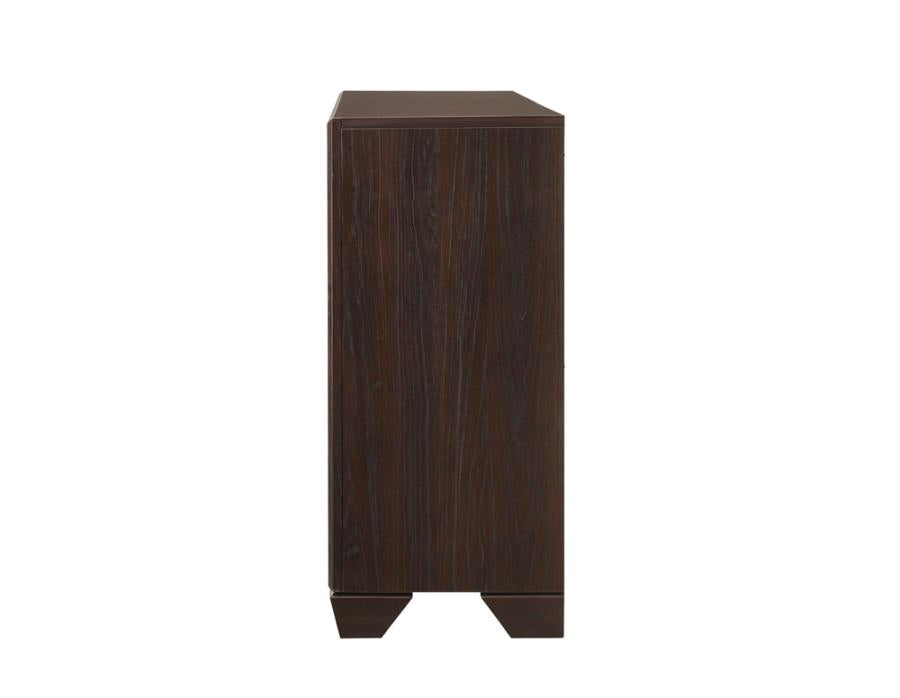 Kauffman 6-drawer Dresser Dark Cocoa