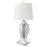 Klein Table Lamp With Drum Shade White And Mirror