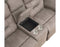 Abilene Manual Reclining Console Loveseat, Tan