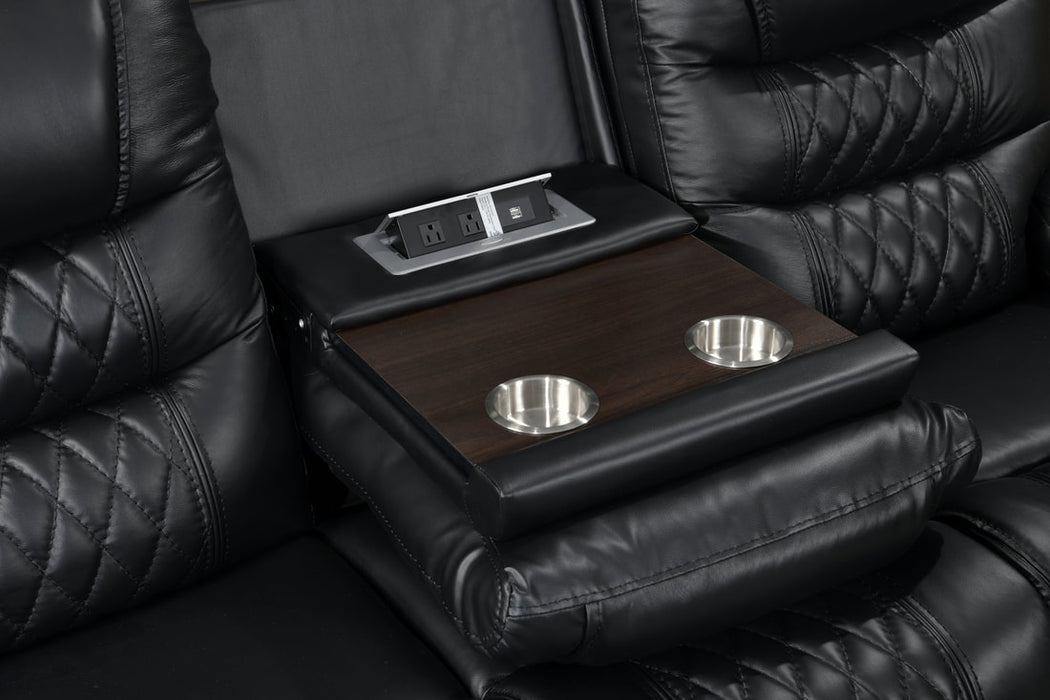 Harley Black Power - TOP GRAIN LEATHER Reclining Set