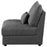 Sasha Upholstered Armless Chair Barely Black