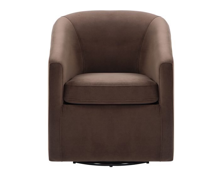 Arlo Upholstered Swivel Barrel Chair