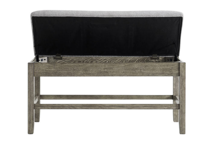 Grayson 24″ Counter Storage Bench w/Nailhead Trim