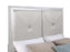 Larue Upholstered Tufted Panel Bed Silver