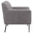 Darlene Upholstered Tight Back Accent Chair Charcoal