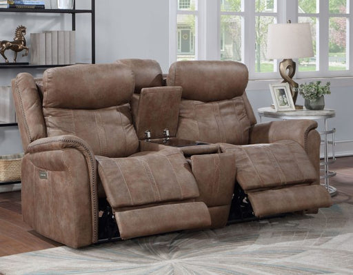 Morrison Dual-Power Reclining Console Loveseat