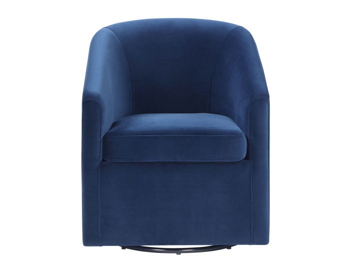 Arlo Upholstered Swivel Barrel Chair