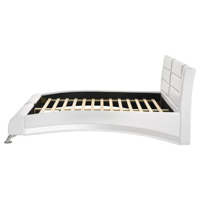 Jeremaine Upholstered Bed White