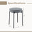 Bar Stools Set of 4 Upholstered Kitchen Stools with Foot Pads