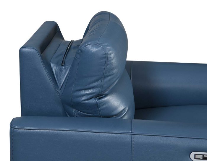 Sansa Leather Dual-Power Reclining Sofa