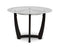 Verano 5 Piece Set (Glass Top Table & 4 Black Side Chairs)