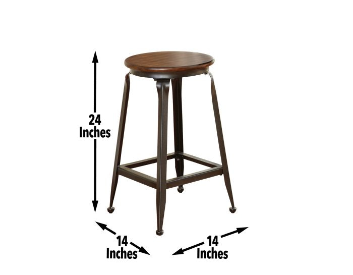 Adele 24″ Backless Counter Stool